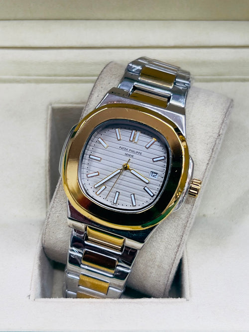 Patek Philippe Nautilus Style Two-Tone Collection (Multi-Dial Colors)