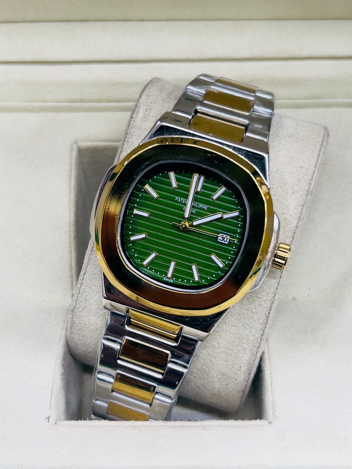 Patek Philippe Nautilus Style Two-Tone Collection (Multi-Dial Colors)