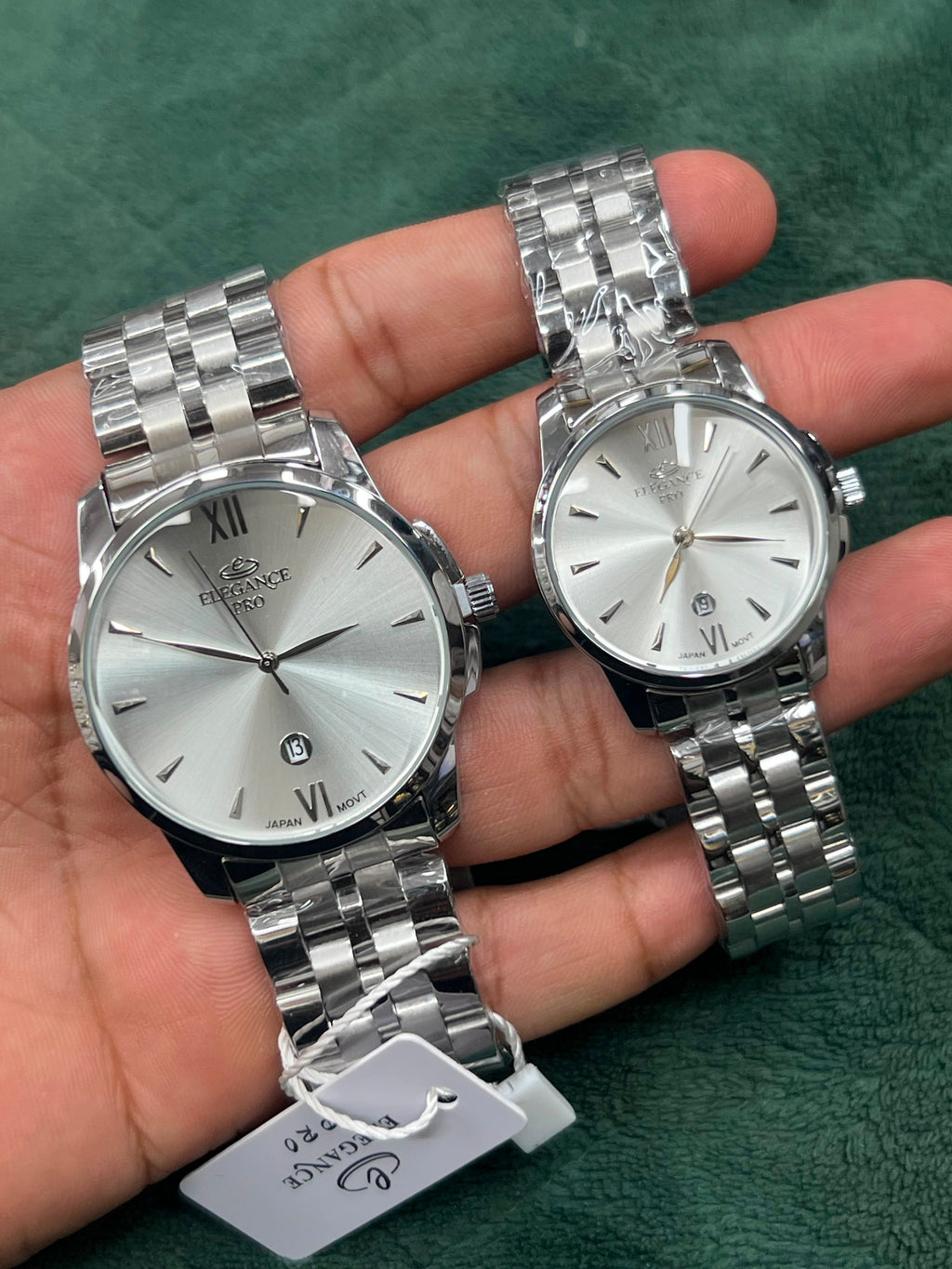 Primary Title: Elegant Citizen Style Open-Heart Couple Watch Set
